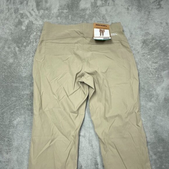 Eddie Bauer Womens Khaki Stretch Pants Size 12 Relaxed Fit d0528 - Picture 10 of 11
